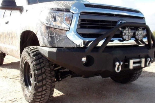 Iron Bull aftermarket steel front bumper #30 for 2014–2021 Toyota Tundra with rugged protection and durable construction