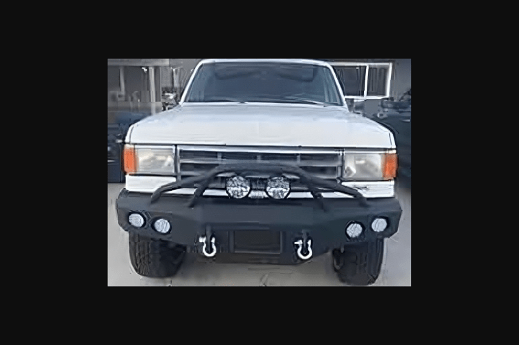 Iron Bull Bumpers Grille Guard (HD) Defender 4 add-on with light tabs for front bumper protection