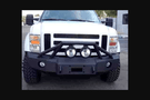 Iron Bull Bumpers Grille Guard (XD) Sniper 4 add-on with light tabs for front bumper protection and rugged style