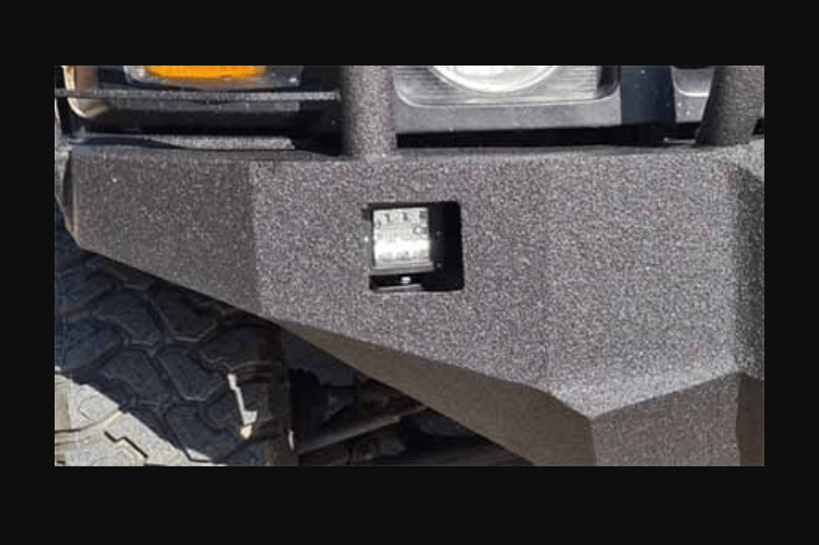 Iron Bull Bumpers Light Hole Cutouts Add On for your front bumper, improving lighting and functionality