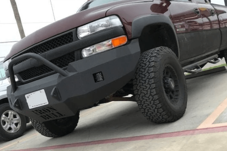 Iron Bull heavy duty front bumper for 2000-2002 Chevy Silverado 2500/3500, rugged steel design for maximum protection and upgrade