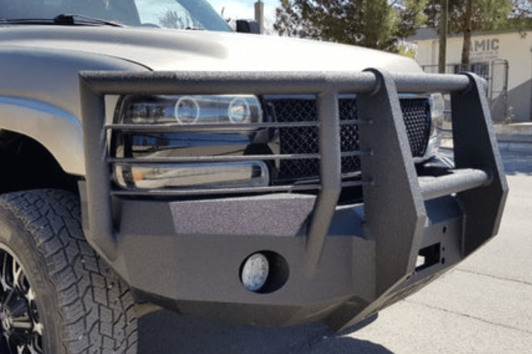 Iron Bull heavy duty front bumper for 2000-2002 Chevy Silverado 2500/3500, rugged steel design for maximum protection and upgrade