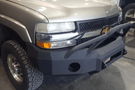 Iron Bull heavy duty front bumper for 2000-2002 Chevy Silverado 2500/3500, rugged steel design for maximum protection and upgrade