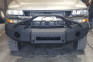 Iron Bull heavy duty front bumper for 2000-2002 Chevy Silverado 2500/3500, rugged steel design for maximum protection and upgrade