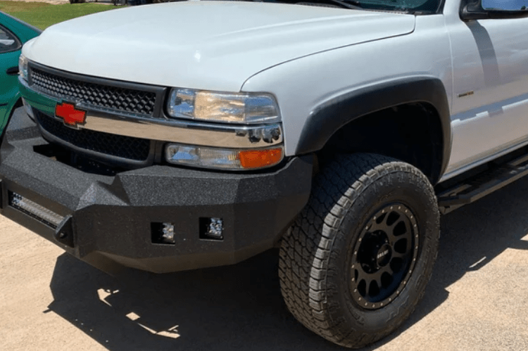 Iron Bull heavy duty front bumper for 2000-2002 Chevy Silverado 2500/3500, rugged steel design for maximum protection and upgrade