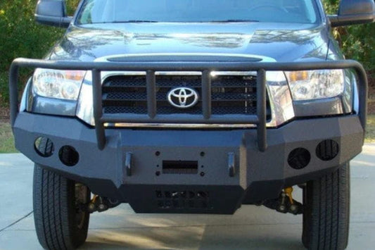 Iron Bull custom front bumper #45 for 2007–2013 Toyota Tundra featuring rugged steel construction and a distinctive custom profile