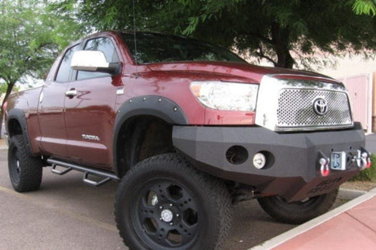 Iron Bull custom front bumper #45 for 2007–2013 Toyota Tundra featuring rugged steel construction and a distinctive custom profile
