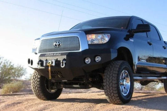 Iron Bull custom front bumper #45 for 2007–2013 Toyota Tundra featuring rugged steel construction and a distinctive custom profile