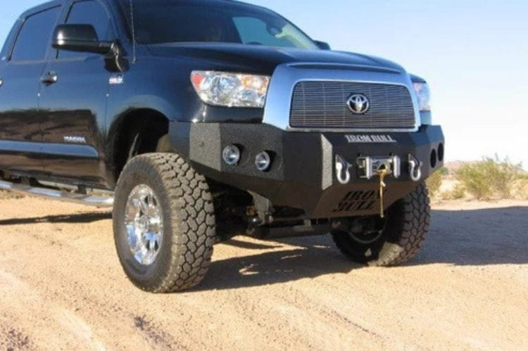 Iron Bull custom front bumper #45 for 2007–2013 Toyota Tundra featuring rugged steel construction and a distinctive custom profile