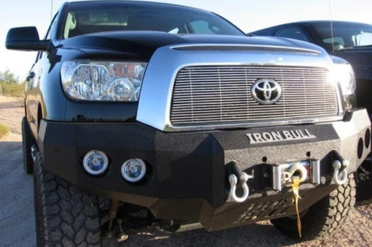Iron Bull custom front bumper #45 for 2007–2013 Toyota Tundra featuring rugged steel construction and a distinctive custom profile