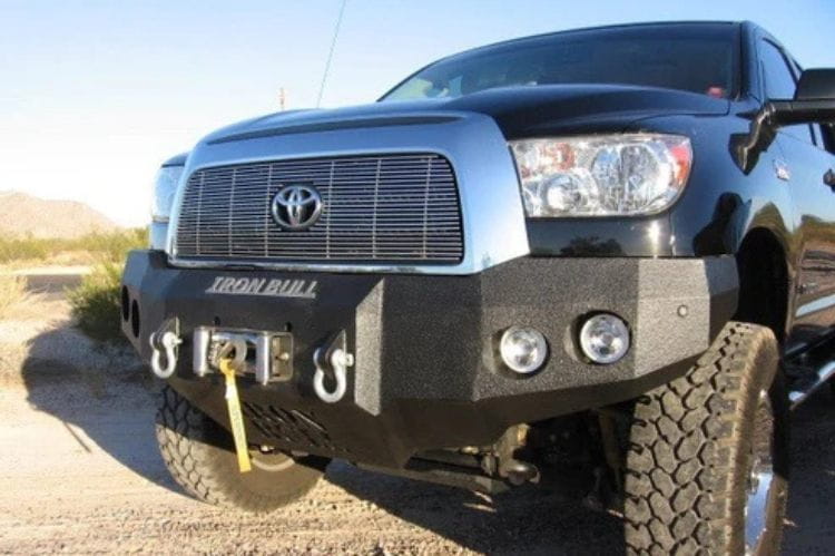 Iron Bull custom front bumper #45 for 2007–2013 Toyota Tundra featuring rugged steel construction and a distinctive custom profile