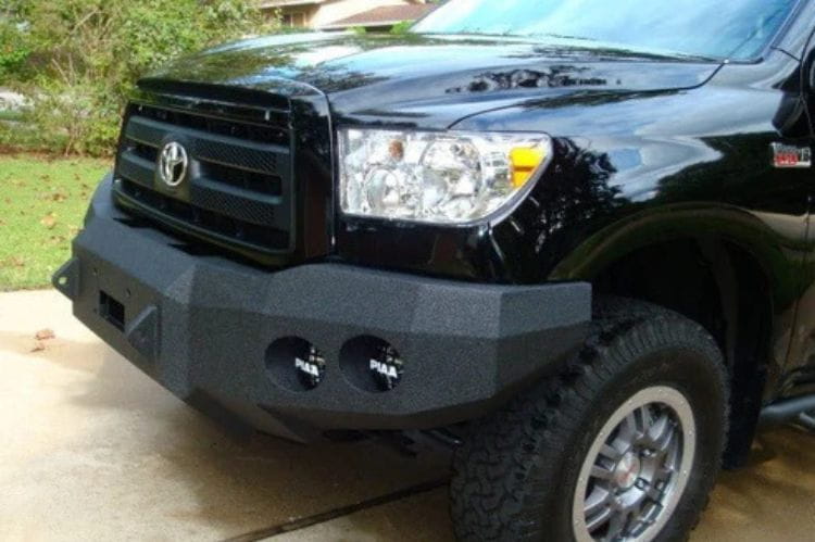 Iron Bull custom front bumper #45 for 2007–2013 Toyota Tundra featuring rugged steel construction and a distinctive custom profile