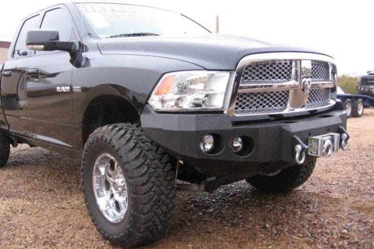 Iron Bull custom front bumper #58 for 2009–2012 Ram 1500 featuring steel construction and a rugged custom truck design