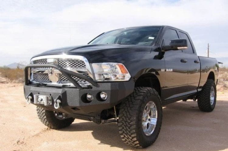 Iron Bull custom front bumper #58 for 2009–2012 Ram 1500 featuring steel construction and a rugged custom truck design
