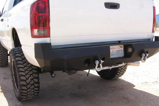 Steel custom rear bumper #17 engineered by Iron Bull provides ultimate backend defense for a 2002-2008 Dodge Ram 1500 truck