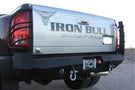Iron Bull custom rear bumper #17 protects a 2003-2009 Dodge Ram 2500/3500 truck with custom-built steel strength