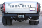 Iron Bull custom rear bumper #17 protects a 2003-2009 Dodge Ram 2500/3500 truck with custom-built steel strength