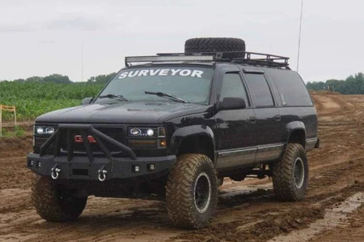 Iron Bull custom steel front bumper #57 for 1988–2000 GMC Sierra 1500 with durable steel construction and a classic truck design