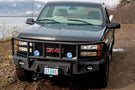 Iron Bull custom steel front bumper #57 for 1988–2000 GMC Sierra 2500/3500 featuring robust steel construction and a classic truck profile