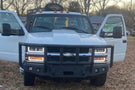 Iron Bull custom steel front bumper #57 for 1988–2000 GMC Sierra 2500/3500 featuring robust steel construction and a classic truck profile