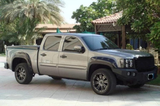 Iron Bull custom steel front bumper #50 for 2007–2013 GMC Sierra 1500 featuring rugged fabrication and durable truck protection