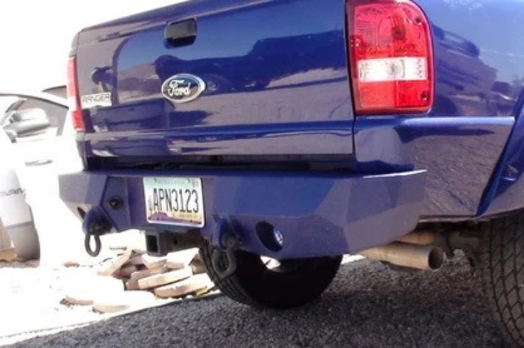 Iron Bull custom steel rear bumper #63 for 1993–2012 Ford Ranger featuring durable fabrication and rugged rear-end styling
