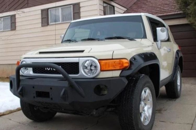 Iron Bull front bumper #49 for 2006–2014 Toyota FJ Cruiser featuring rugged construction and a trail-ready design