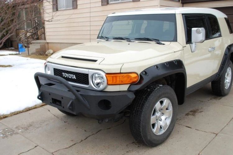 Iron Bull front bumper #49 for 2006–2014 Toyota FJ Cruiser featuring rugged construction and a trail-ready design