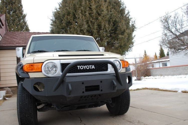 Iron Bull front bumper #49 for 2006–2014 Toyota FJ Cruiser featuring rugged construction and a trail-ready design