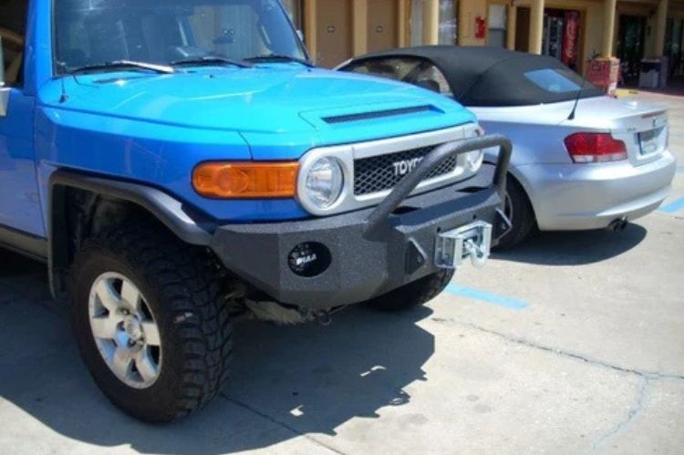 Iron Bull front bumper #49 for 2006–2014 Toyota FJ Cruiser featuring rugged construction and a trail-ready design