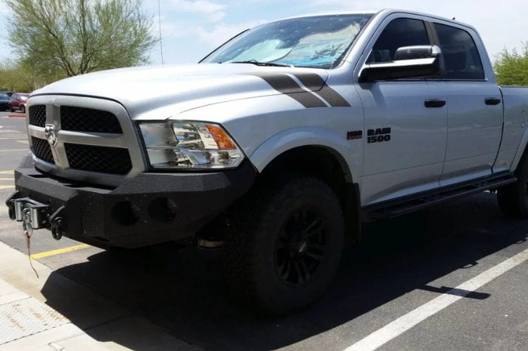 Iron Bull front bumper #52 for 2013–2022 Ram 1500 Sport Classic featuring rugged construction and a custom truck-ready design
