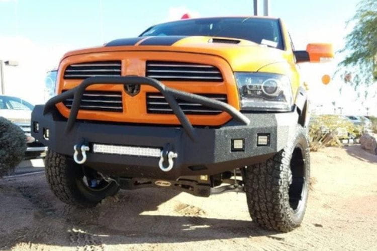 Iron Bull front bumper #52 for 2013–2022 Ram 1500 Sport Classic featuring rugged construction and a custom truck-ready design