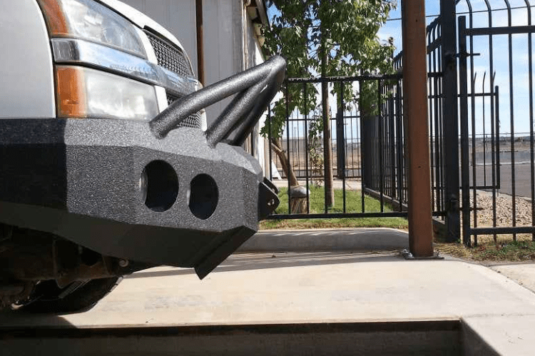 Iron Bull aftermarket front bumper for 2003-2007 Chevy Silverado 2500/3500, heavy-duty steel construction with bold upgrade design.