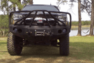 Iron Bull aftermarket front bumper for 2003-2007 Chevy Silverado 2500/3500, heavy-duty steel construction with bold upgrade design.