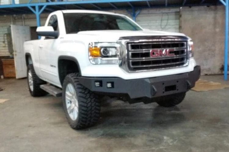 Iron Bull heavy duty front bumper #40 for 2014–2015 GMC Sierra 1500 with rugged construction and dependable truck protection