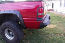 Iron Bull heavy duty rear bumpers #16 protect a 1994-2001 Dodge Ram 1500 truck with custom-built steel strength