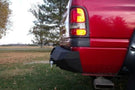 Heavy duty rear bumpers #16 made by Iron Bull enhance a 1994-2002 Dodge Ram 2500/3500 with rugged trail-ready protection