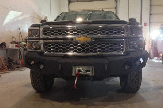 Iron Bull offroad front truck bumper #35 for 2014–2015 Chevy Silverado 1500 with rugged styling and durable protection