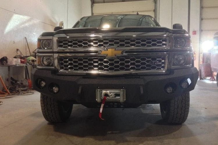 Iron Bull offroad front truck bumper #35 for 2014–2015 Chevy Silverado 1500 with rugged styling and durable protection