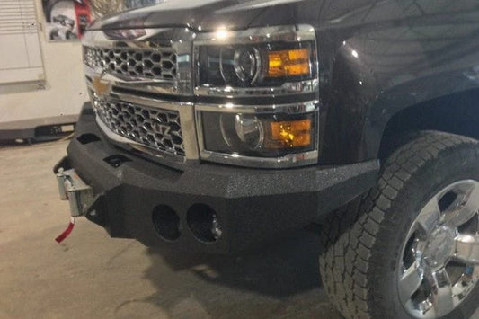 Iron Bull offroad front truck bumper #35 for 2014–2015 Chevy Silverado 1500 with rugged styling and durable protection