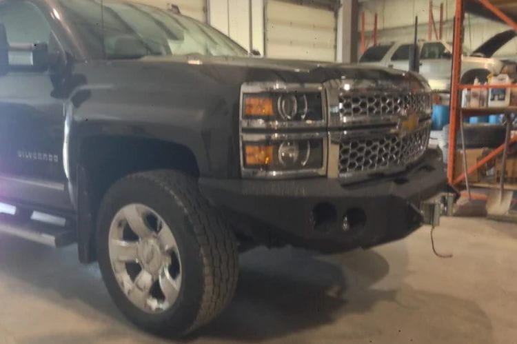 Iron Bull offroad front truck bumper #35 for 2014–2015 Chevy Silverado 1500 with rugged styling and durable protection