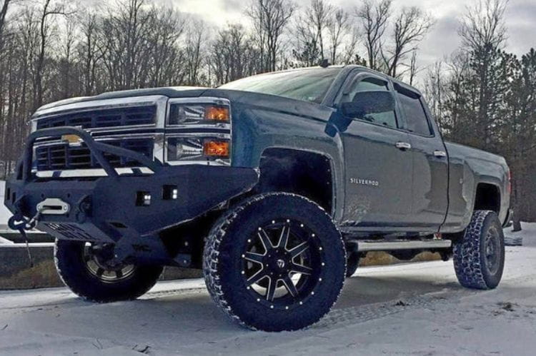 Iron Bull offroad front truck bumper #35 for 2014–2015 Chevy Silverado 1500 with rugged styling and durable protection