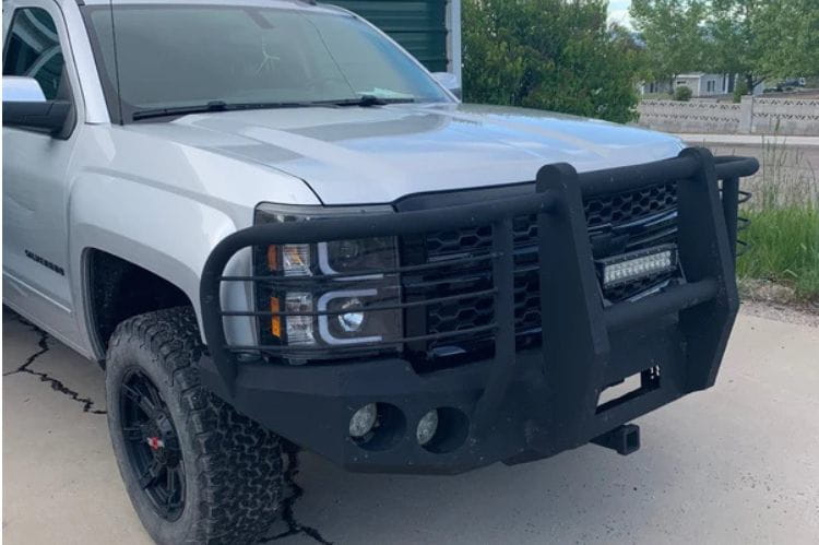 Iron Bull offroad front truck bumper #35 for 2014–2015 Chevy Silverado 1500 with rugged styling and durable protection