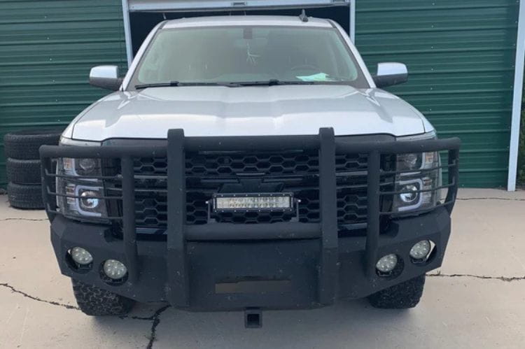 Iron Bull offroad front truck bumper #35 for 2014–2015 Chevy Silverado 1500 with rugged styling and durable protection