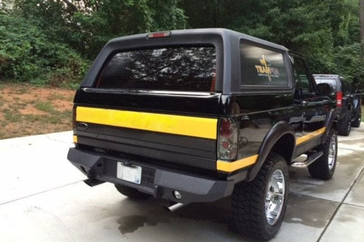 Iron Bull rear bumper #2 adds aggressive styling and heavy-duty trail armor to a classic 1987-1996 Ford Bronco