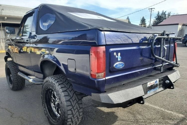 Iron Bull rear bumper #2 adds aggressive styling and heavy-duty trail armor to a classic 1987-1996 Ford Bronco