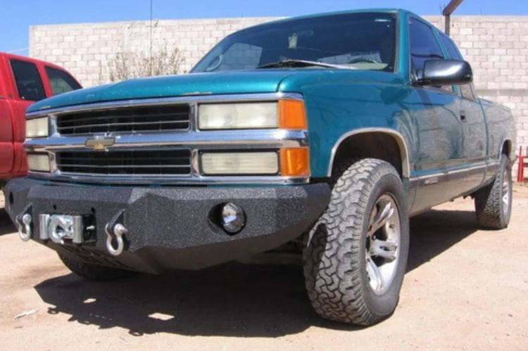 Iron Bull steel front bumper #57 for 1988–1998 Chevy Silverado 1500 featuring heavy-duty steel construction and off-road capability