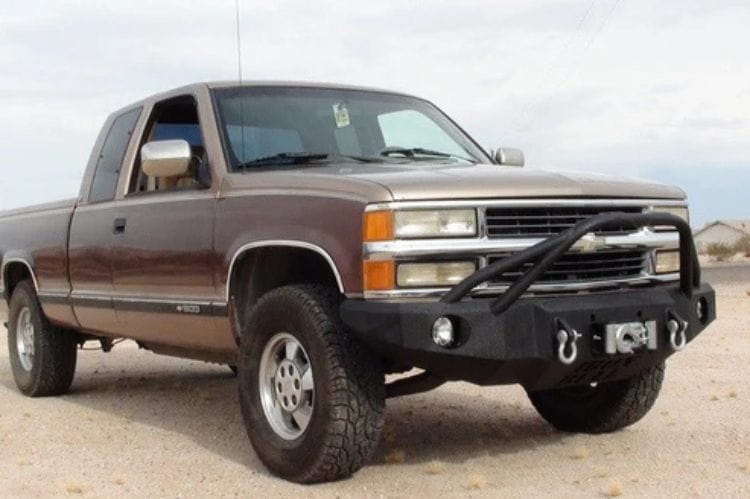 Iron Bull steel front bumper #57 for 1988–1998 Chevy Silverado 1500 featuring heavy-duty steel construction and off-road capability
