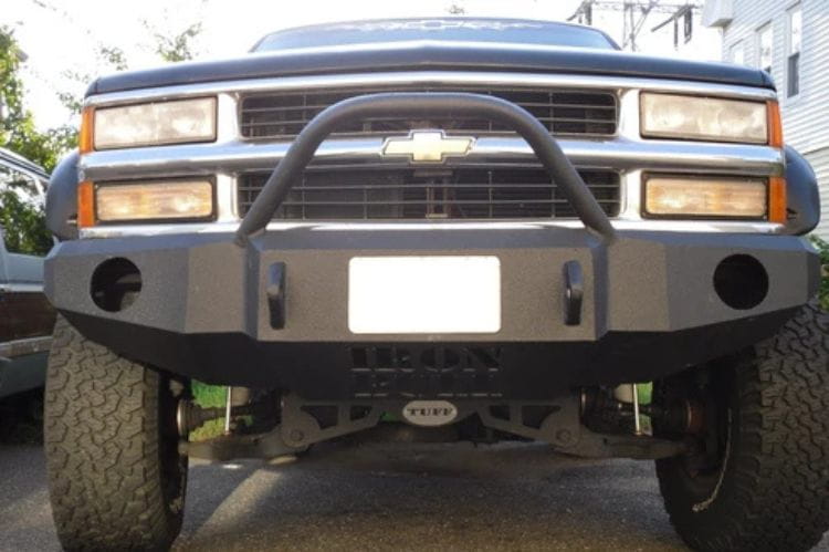 Iron Bull steel front bumper #57 for 1988–1999 Chevy Silverado 2500/3500 featuring rugged steel construction and off-road styling