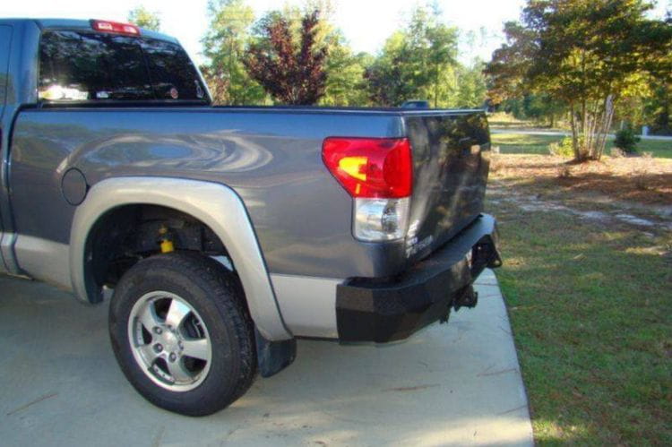 Iron Bull steel rear bumper #47 for 2007–2013 Toyota Tundra featuring heavy-duty construction and rugged rear-end protection
